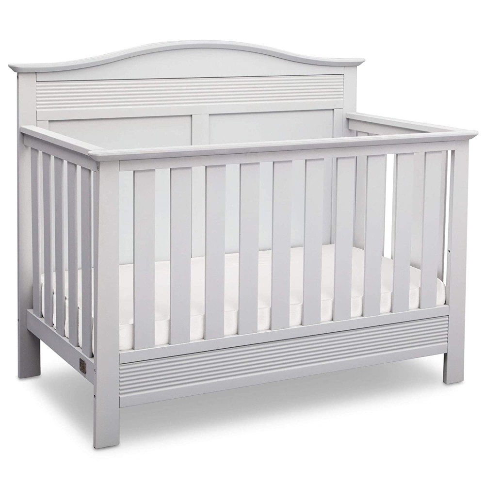 Cuna de madera 4 en 1 Barret Blanca _ Serta