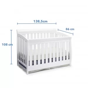 Cuna Blanca 4 en 1 Clermont blanca Delta Children