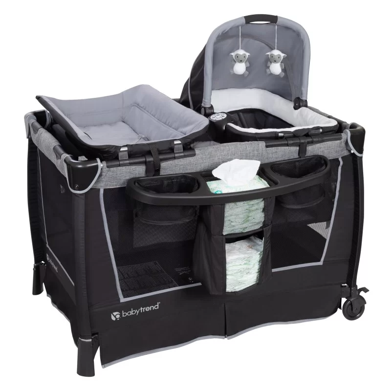 Cuna Corral Pack & play Wishper Gray de Baby Trend Cuna Corral Pack & play Wishper Gray de Baby Trend