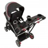 Coche Doble Sit N Stand millenium ultra + silla de auto  de  Baby Trend
