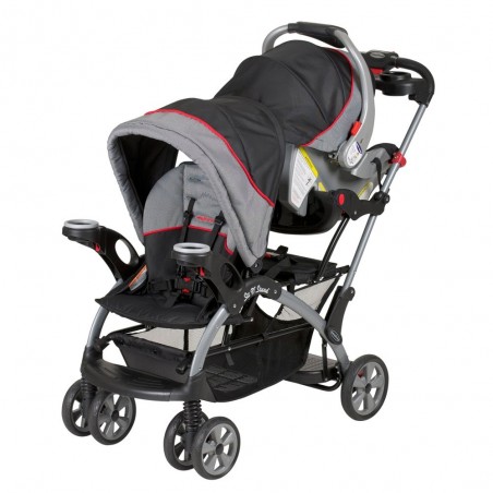 Coche Doble Sit N Stand millenium ultra + silla de auto de Baby Trend Coche Doble Sit N Stand millenium ultra + silla de auto de Baby Trend