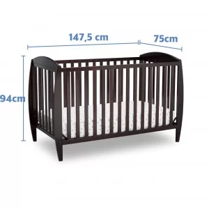 Cuna de madera 4 en 1 taylor Chocolate