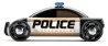Automoblox S9 patrulla de policía, negro
