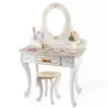 Tocador de madera para niñas Little Queen blanco