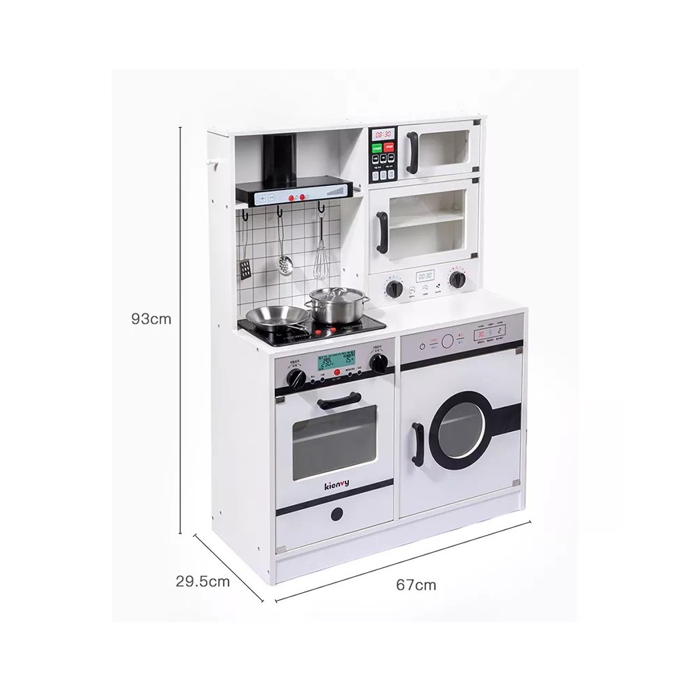 COCINA DE MADERA DIDACTICA BLANCA NONA