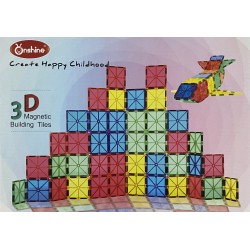 Magnéticos didacticos 3d para construcción 32 Piezas