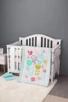 Set Ropa de cuna 100% algodon sweet birds 5 PIEZAS