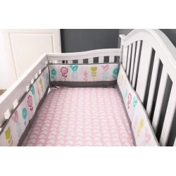 Set Ropa de cuna 100% algodon sweet birds 5 PIEZAS
