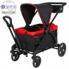 Carro Paseo wagon y coche doble MUV Expedition 2 en 1 Mars Red