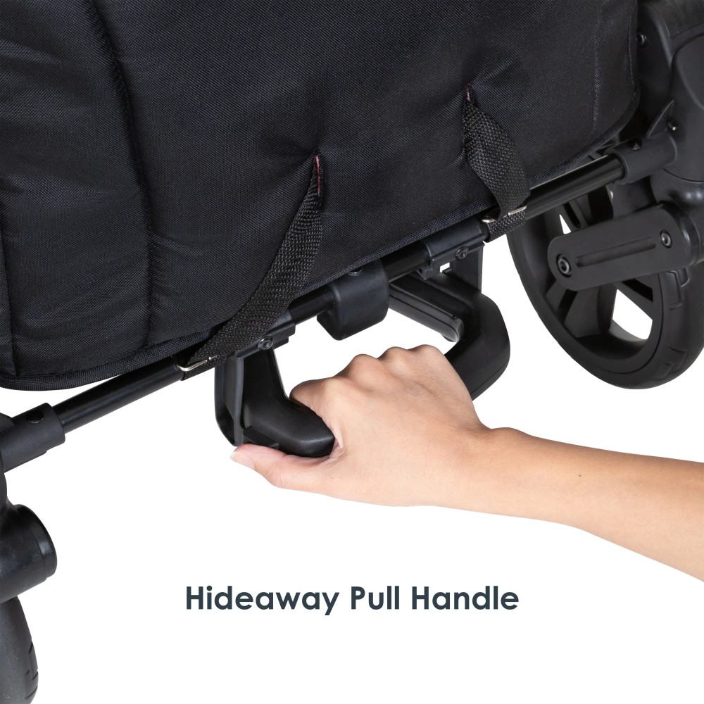 Carro Paseo wagon y coche doble MUV Expedition 2 en 1 ultra black