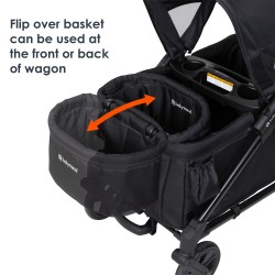 Carro Paseo wagon y coche doble MUV Expedition 2 en 1 ultra black