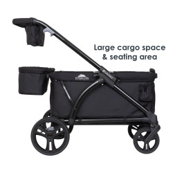 Carro Paseo wagon y coche doble MUV Expedition 2 en 1 ultra black