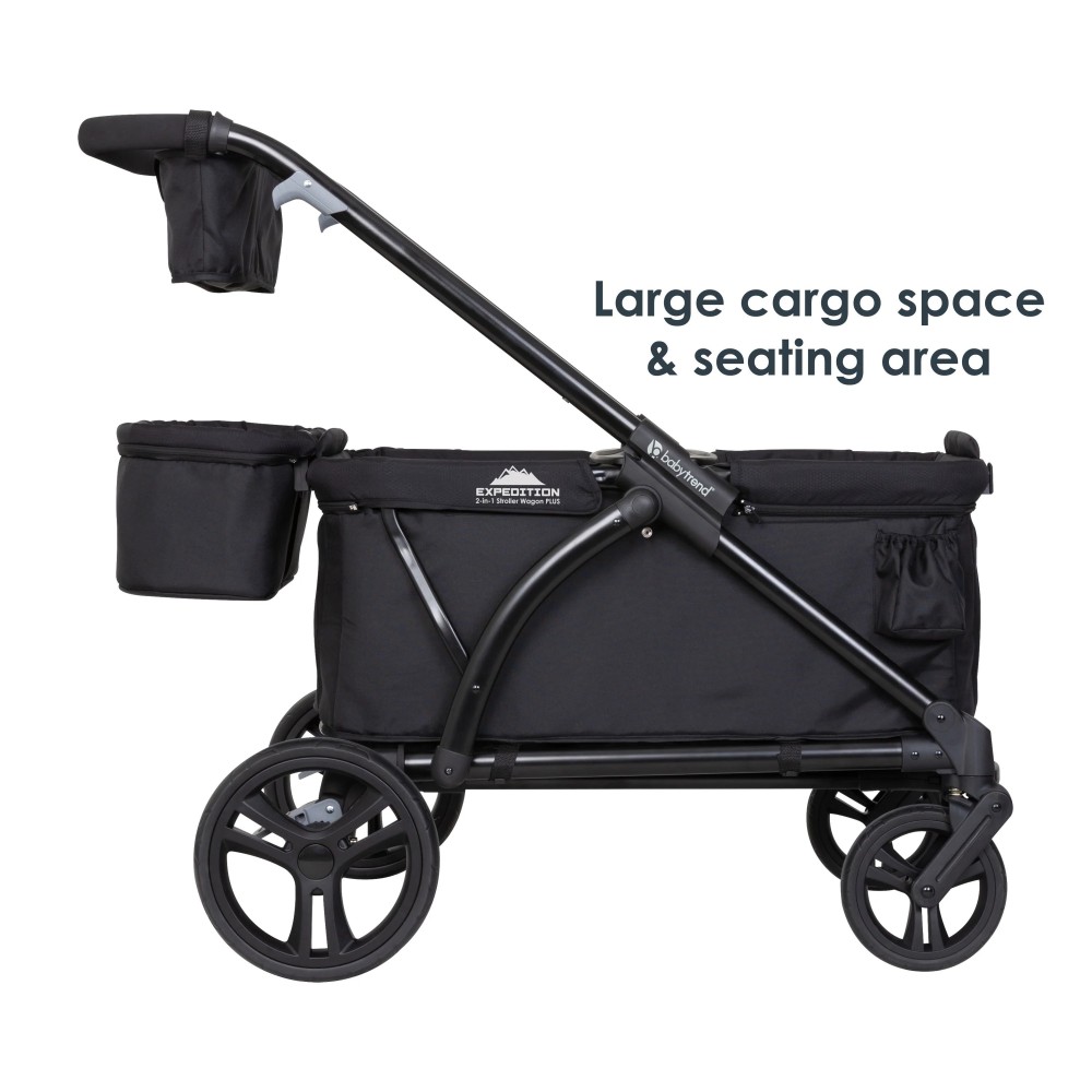 Carro Paseo wagon y coche doble MUV Expedition 2 en 1 ultra black