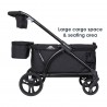 Carro Paseo wagon y coche doble MUV Expedition 2 en 1 ultra black