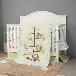 Set ropa de cuna Buhos 4 piezas