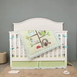 Set ropa de cuna Buhos 4 piezas