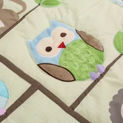 Set ropa de cuna Buhos 4 piezas