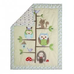 Set ropa de cuna Buhos 4 piezas