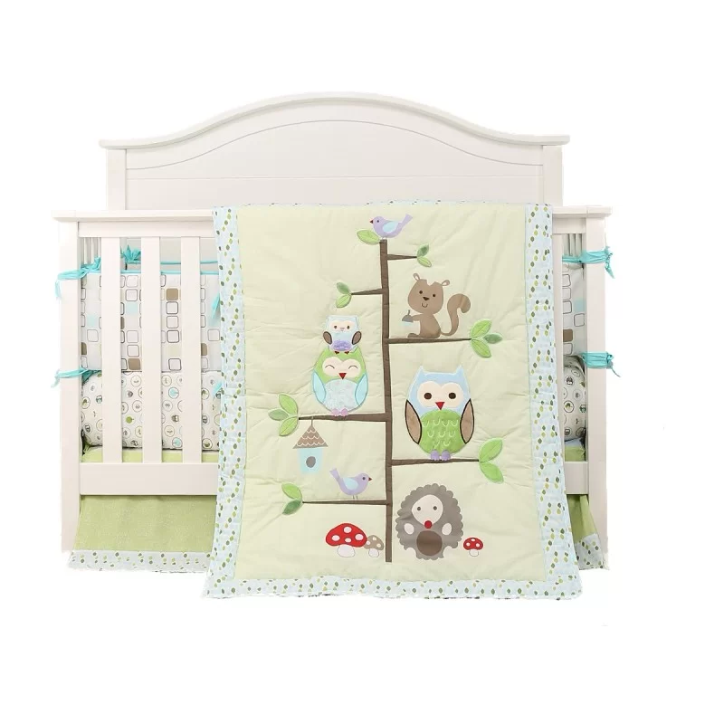 Set ropa de cuna Buhos 4 piezas Set ropa de cuna Buhos 4 piezas
