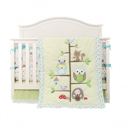 Set ropa de cuna Buhos 4 piezas Set ropa de cuna Buhos 4 piezas