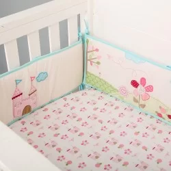 Set Ropa de cuna 4 piezas castillo princesa.