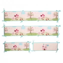 Set Ropa de cuna 4 piezas castillo princesa.