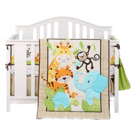Set Ropa de cuna jungle happy. Set Ropa de cuna jungle happy.