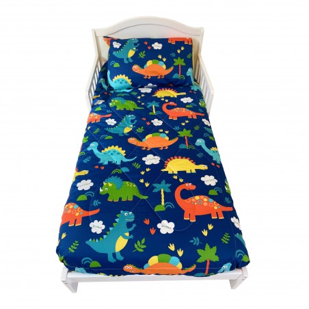 Set ropa para cama de transición Niño Dinosaurios de 4 piezas Pellitos Set ropa para cama de transición Niño Dinosaurios de 4 piezas Pellitos