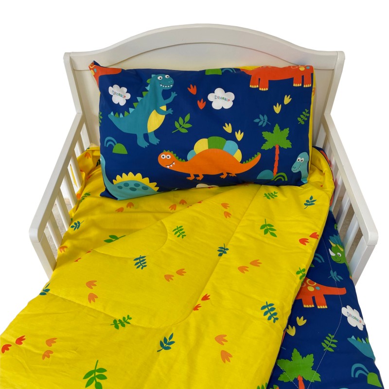 Set de cama transición 4 piezas Dinosaurios Set de cama transición 4 piezas Dinosaurios