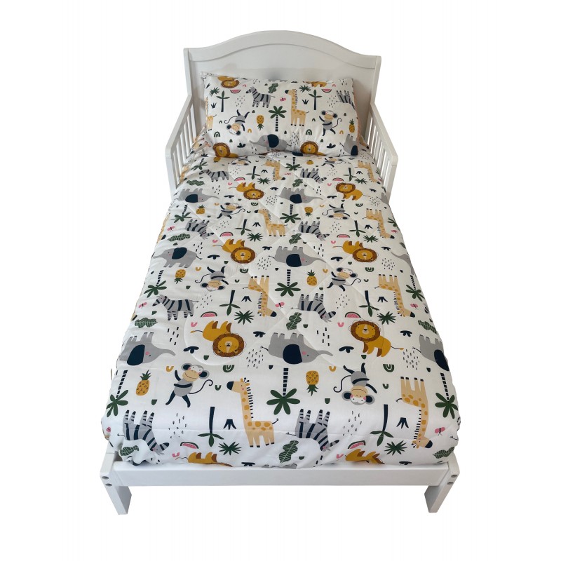 Set ropa para cama de transición animals de 4 piezas Pellitos Set ropa para cama de transición animals de 4 piezas Pellitos