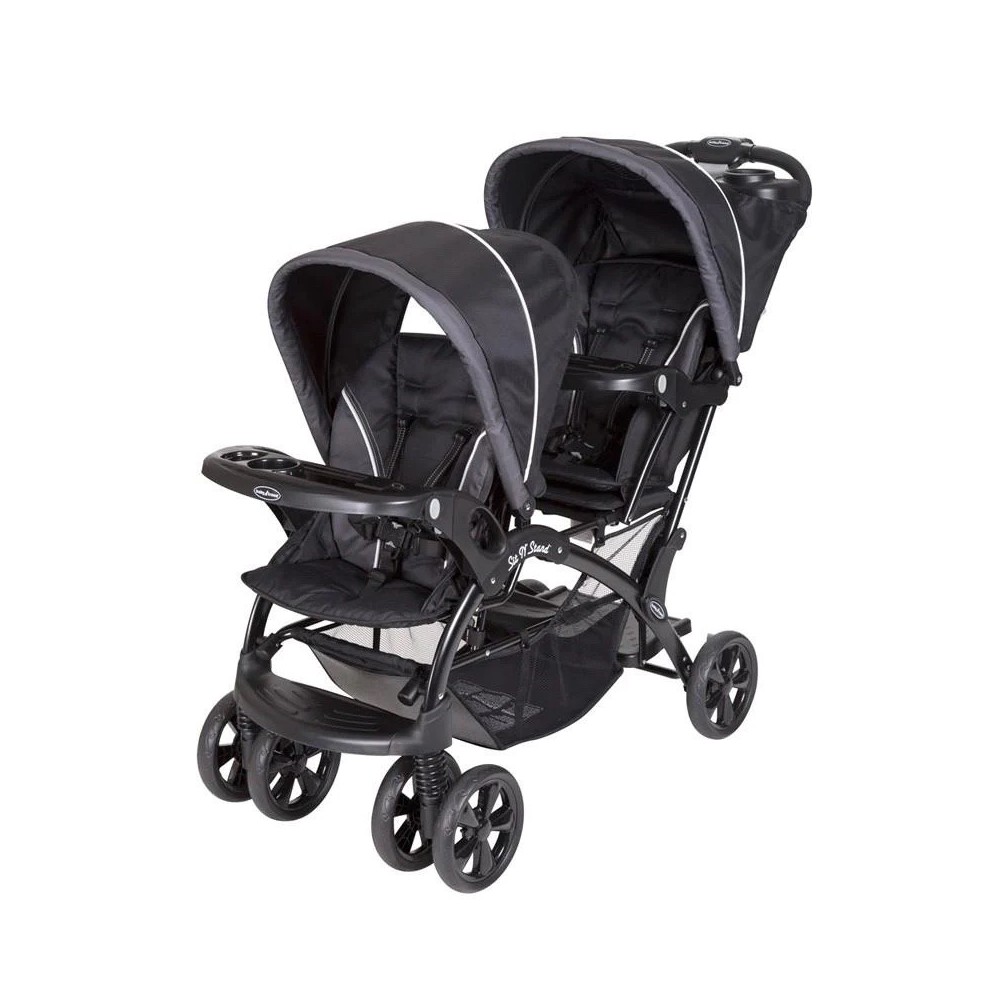 Coche Doble Sit N' Stand Onyx Baby Trend