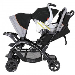 Coche Doble Sit N' Stand Onyx Baby Trend