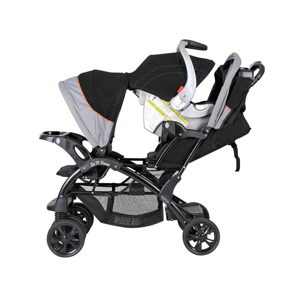 Coche Doble Sit N' Stand Onyx Baby Trend