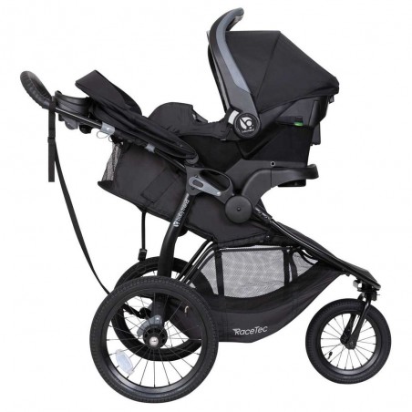Coche Jogger baby Trend Race Tec Ultra Black con asiento infantil Coche Jogger baby Trend Race Tec Ultra Black con asiento infantil