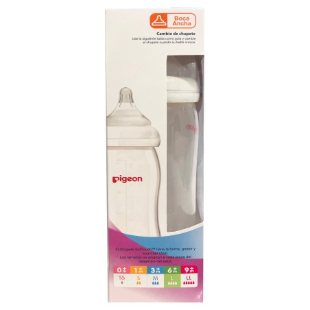 Mamadera 160ml 0 a 3 meses Pigeon Softouch polipropileno