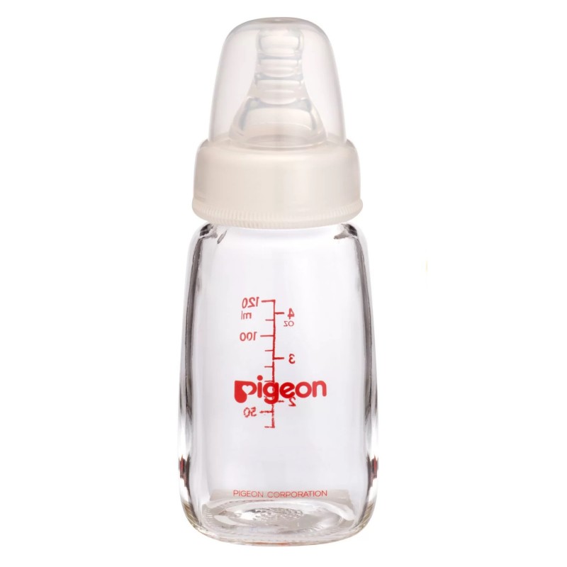 Mamadera de Vidrio Pigeon 120ml flexible