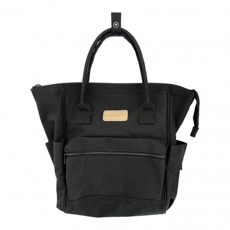 Bolso Maternal y Mochila 2 en negro impermeable Bolso Maternal y Mochila 2 en negro impermeable