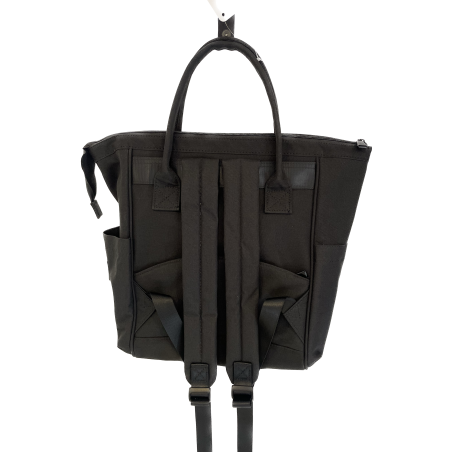 Bolso Maternal y Mochila 2 en negro impermeable