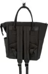 Bolso Maternal y Mochila 2 en negro impermeable