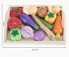 Set de verduras didactico de madera 13 piezas