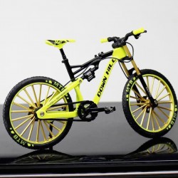 Bicicleta mtb escala 1:10 yellow, coleccionable