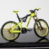 Bicicleta mtb escala 1:10 yellow, coleccionable