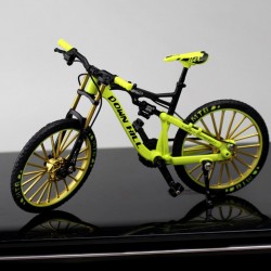 Bicicleta mtb escala 1:10 yellow, coleccionable