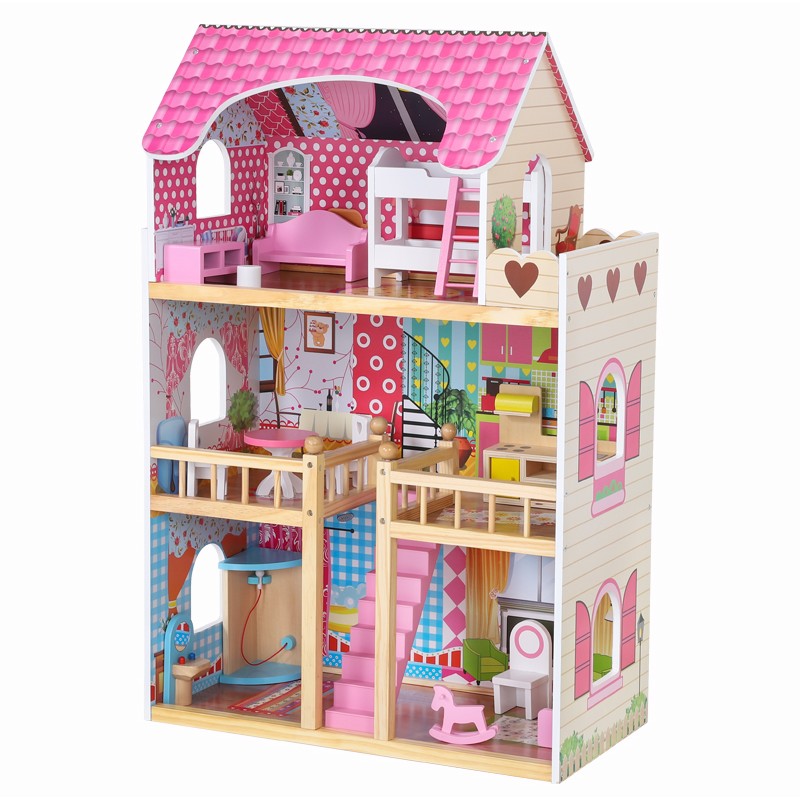 Casita de Muñecas Corazon rosa