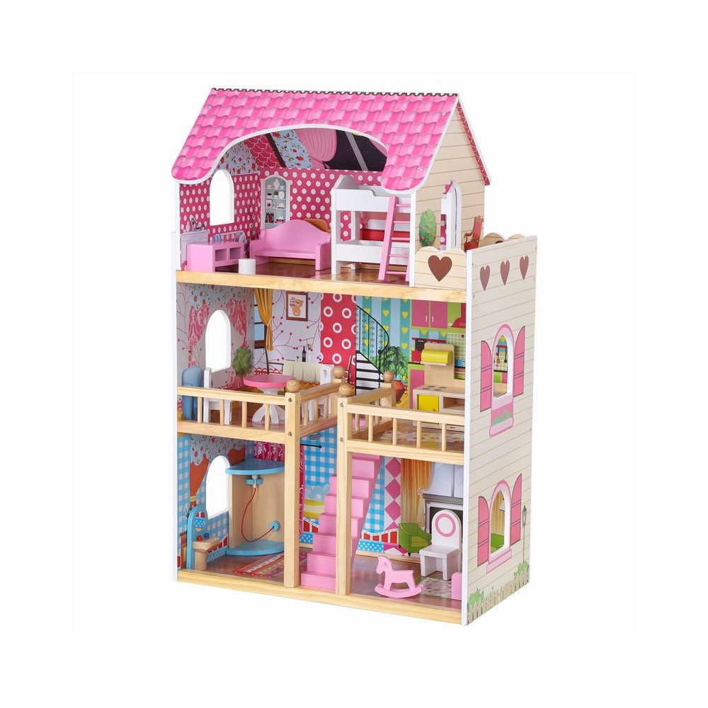 Casita de Muñecas Corazon rosa