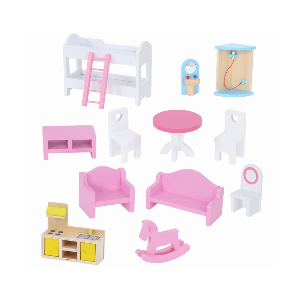 Casita de Muñecas Corazon rosa