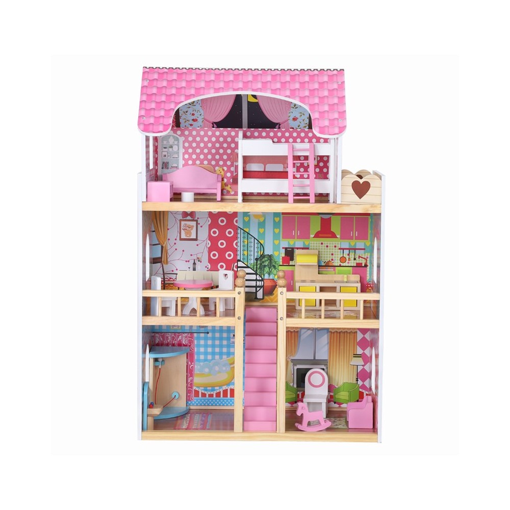 Casita de Muñecas Corazon rosa
