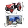 Tractor escala Kaidiwei azul 1:18 colección