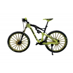 Bicicleta mtb escala 1:10 yellow, coleccionable