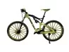 Bicicleta mtb escala 1:10 yellow, coleccionable